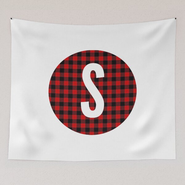 Item preview, Monogram letter S flannel design designed and sold by JustSeasons.