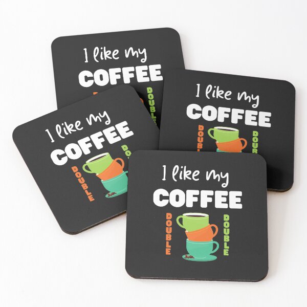 Artikelvorschau, Ich mag meinen Kaffee Double Double entworfen und verkauft von SportyDogShop.