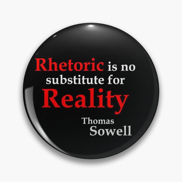 Item preview, Rhetoric is no substitute ... (BlackT) designed and sold by OleKurmudgeon.