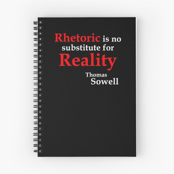 Item preview, Rhetoric is no substitute ... (BlackT) designed and sold by OleKurmudgeon.