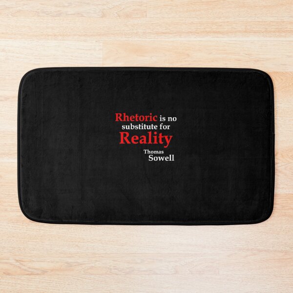 Item preview, Rhetoric is no substitute ... (BlackT) designed and sold by OleKurmudgeon.