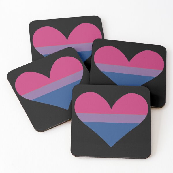 Item preview, Bisexual Pride Love Heart designed and sold by pipeswitz.