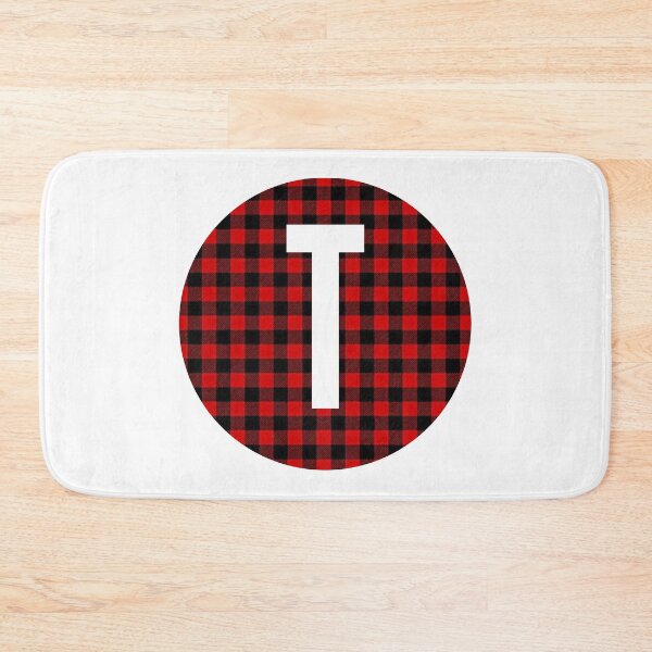 Item preview, Monogram letter T flannel design designed and sold by JustSeasons.
