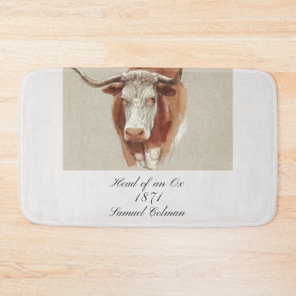 Item preview, Head Of An Ox 1874 Samuel Colman Painting Design  designed and sold by EarthArtDesigns.