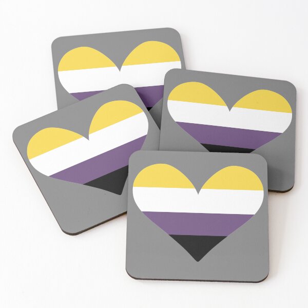 Item preview, Nonbinary Pride Love Heart designed and sold by pipeswitz.