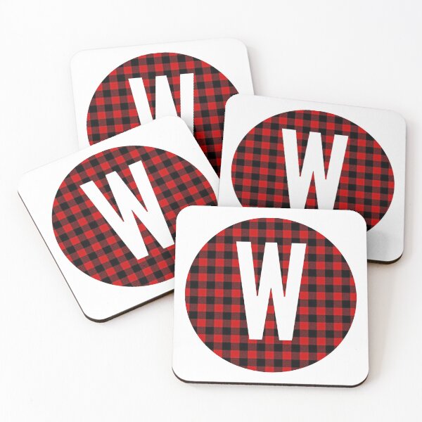 Item preview, Monogram letter W flannel design designed and sold by JustSeasons.