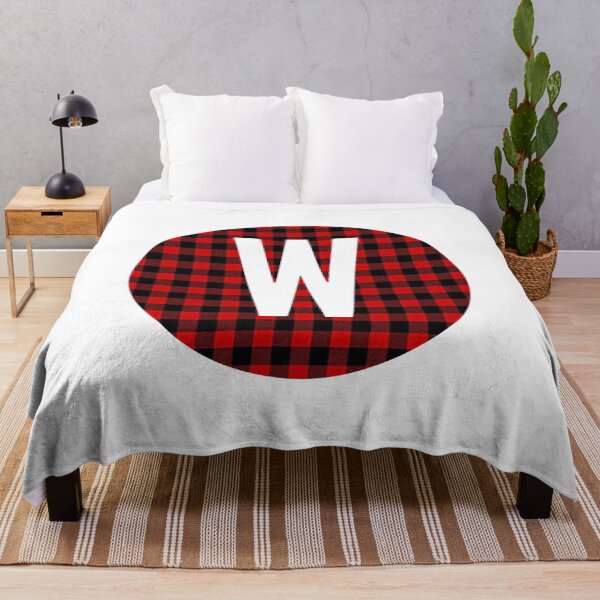 Item preview, Monogram letter W flannel design designed and sold by JustSeasons.