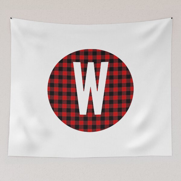 Item preview, Monogram letter W flannel design designed and sold by JustSeasons.