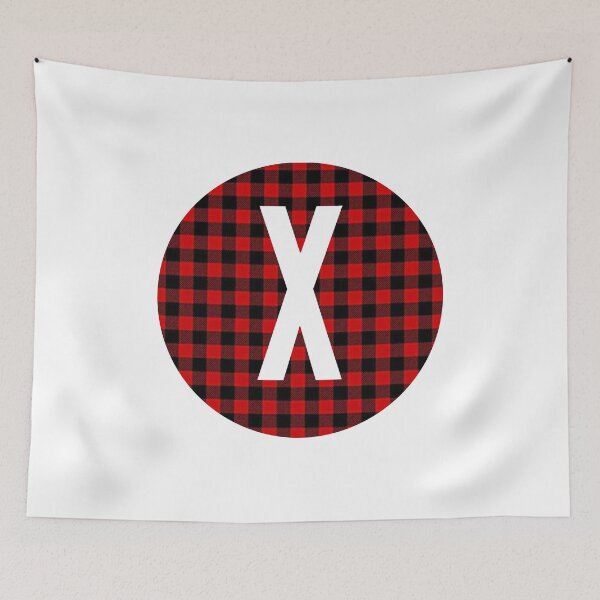 Item preview, Monogram letter X flannel design designed and sold by JustSeasons.