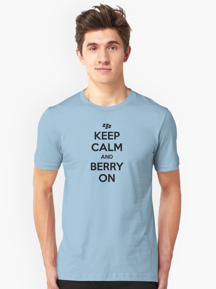 Alternate view of Keep Calm and Berry On Slim Fit T-Shirt