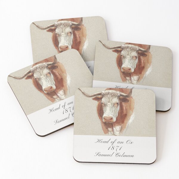 Item preview, Head Of An Ox 1874 Samuel Colman Painting Design  designed and sold by EarthArtDesigns.