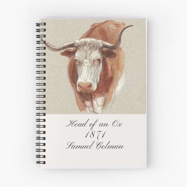 Item preview, Head Of An Ox 1874 Samuel Colman Painting Design  designed and sold by EarthArtDesigns.