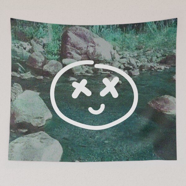 Item preview, Cross eye doodle with River Background  designed and sold by Sugardrops.