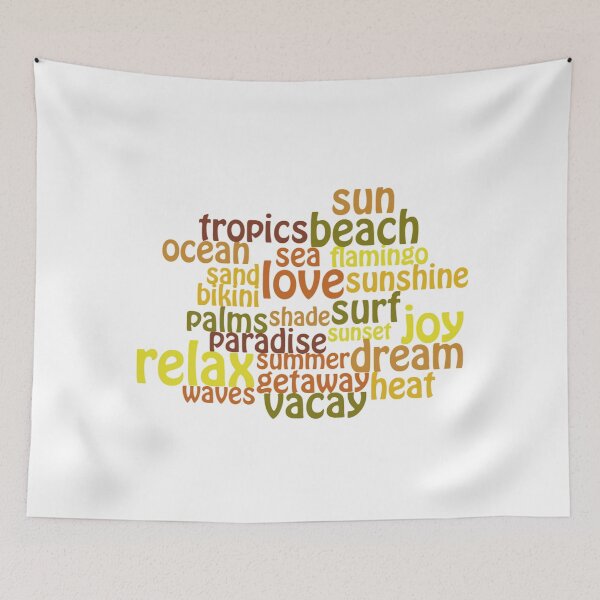 Item preview, Summer Getaway Vibes Typography designed and sold by ViewerEqualsPhoton.