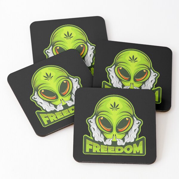Item preview, Alien Smoking Marijuana  designed and sold by ozumdesigns.