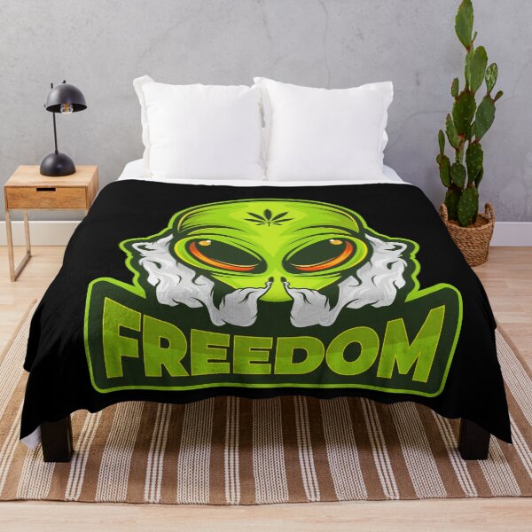 Item preview, Alien Smoking Marijuana designed and sold by ozumdesigns.