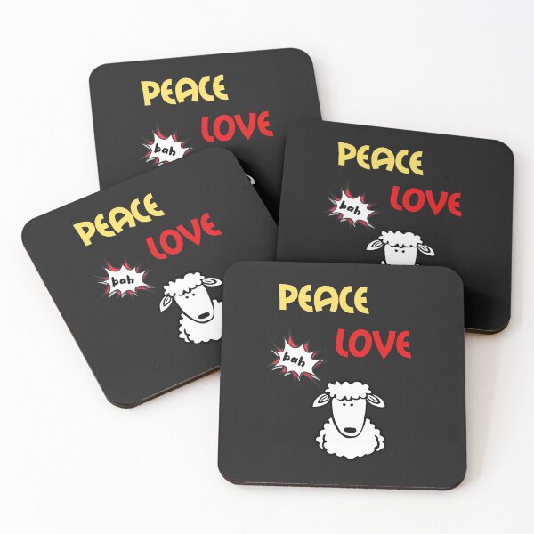 Item preview, Peace Love Sheep designed and sold by SportyDogShop.