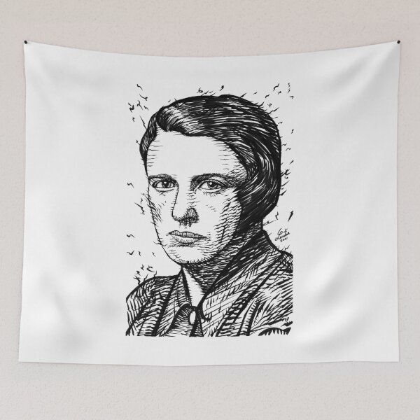 Item preview, AYN RAND ink portrait designed and sold by lautir.