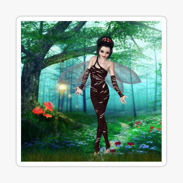 Elfe im Wald Sticker
