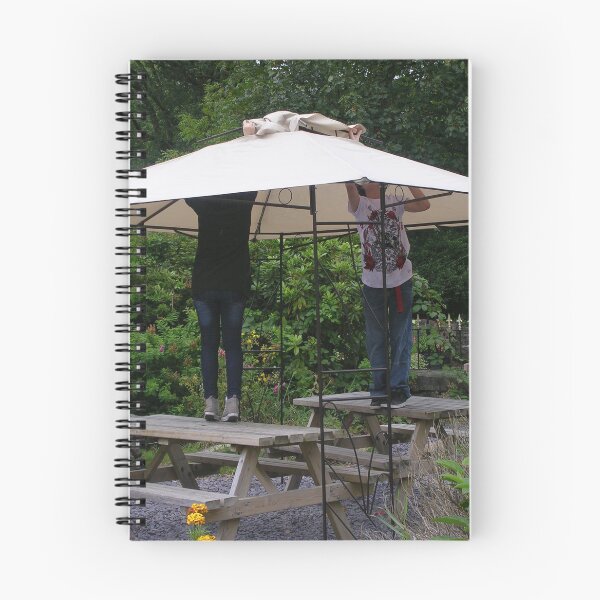 Item preview, Teamwork - Putting Up The Parasol....Beddgalert, UK designed and sold by lezvee.