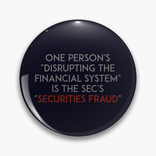 Item preview, One person's disrupting the financial system is the SEC's securities fraud designed and sold by unixorn.