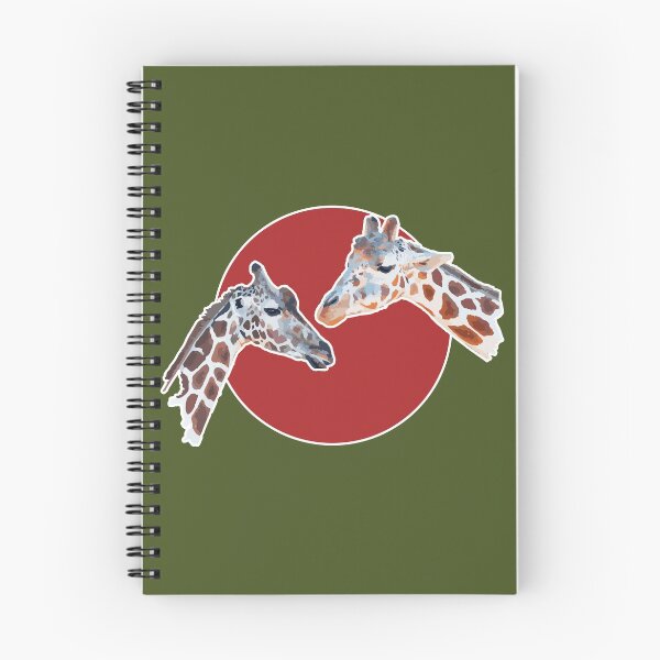 Item preview, Amazing Animals: Totally Adorable Twin Baby Giraffes on Red Circle designed and sold by GraffitiSoup.
