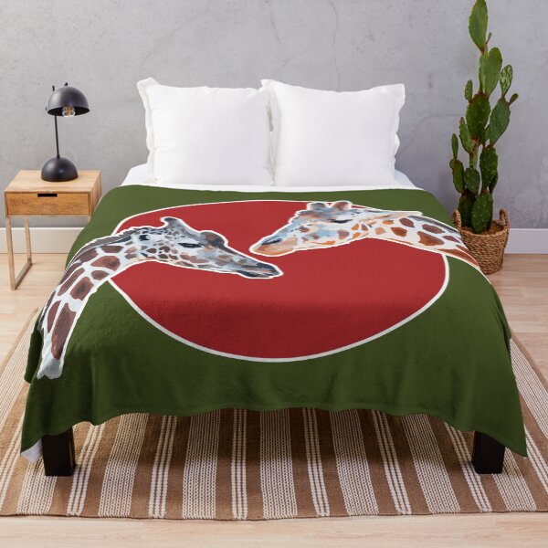 Item preview, Amazing Animals: Totally Adorable Twin Baby Giraffes on Red Circle designed and sold by GraffitiSoup.