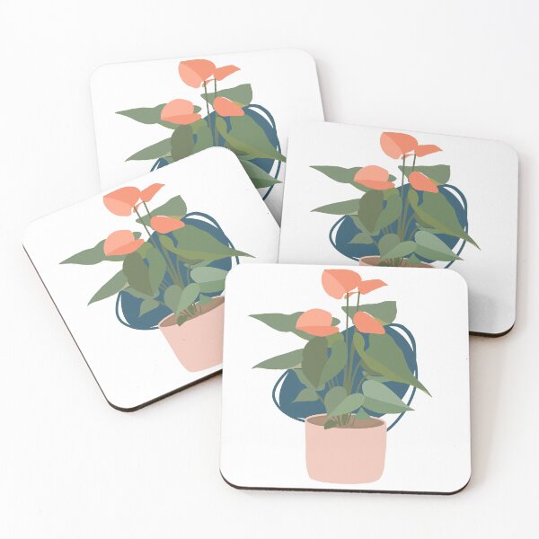 Aperçu de l'œuvre une plante simple avec des fleurs feuillues créée et vendue par lucy-arts.