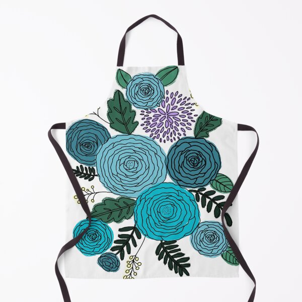 Item preview, Blue peonies  designed and sold by MrsFishDesigns.