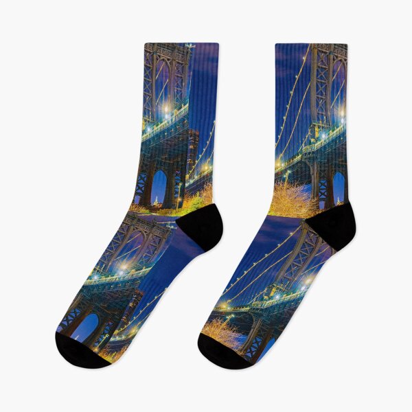 Item preview, Manhattan Bridge at Night designed and sold by Roselyn Shoko.