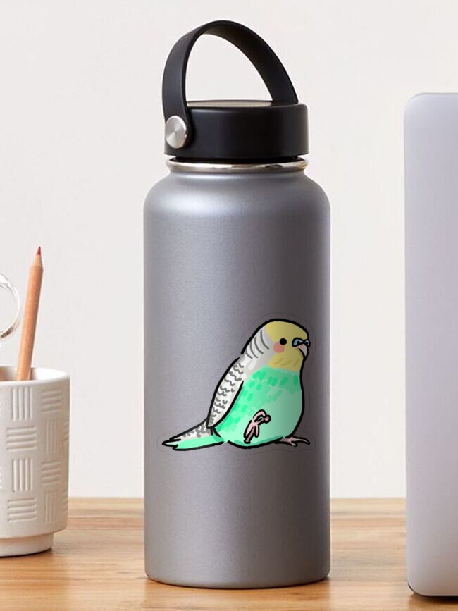 Budgie Sticker blue/green/yellow Color Option Cute Bird Stickers, Parakeet  Sticker, Kawaii Stickers 