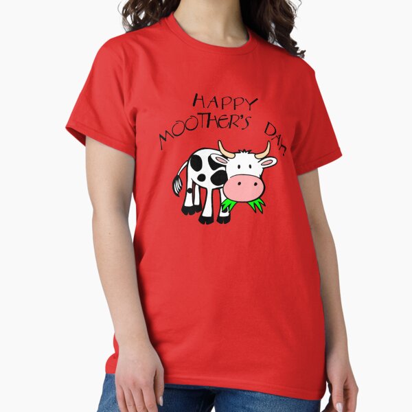 Vista previa del artículo con la obra «Feliz día de la madre Diseño de vaca para el día de la madre», diseñado y vendido por Da-Family-Biz.