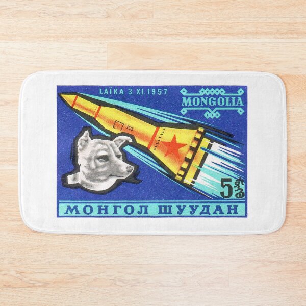 Item preview, Vintage 1963 Mongolia Laika postage stamp designed and sold by NVDesigns.