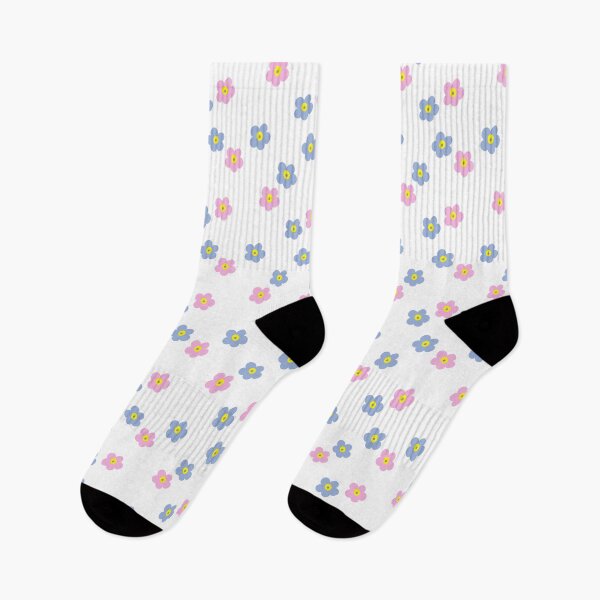 Item preview, Sweet simple forgetmenots - pink and blue designed and sold by LittleBettyMakes.