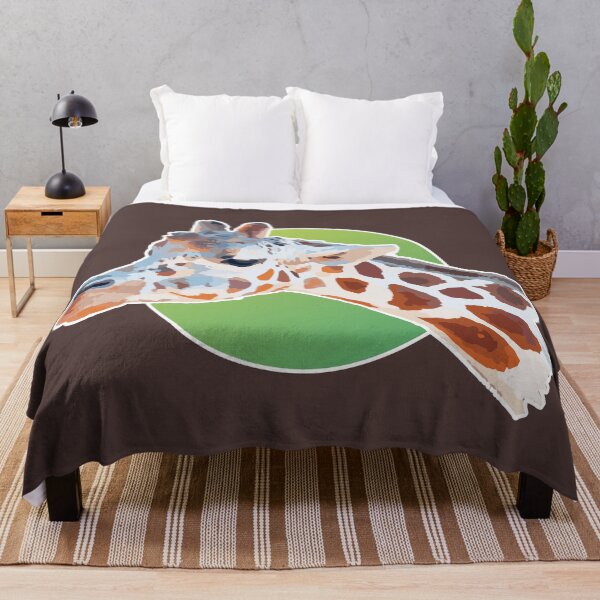 Item preview, Amazing Animals: Cute Giraffe Face on Green Circle designed and sold by GraffitiSoup.
