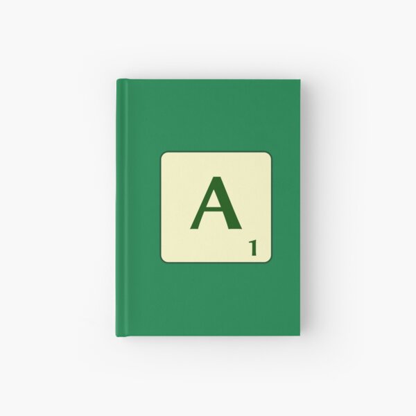 Ficha de Scrabble de la A de 1 punto Cuaderno de tapa dura