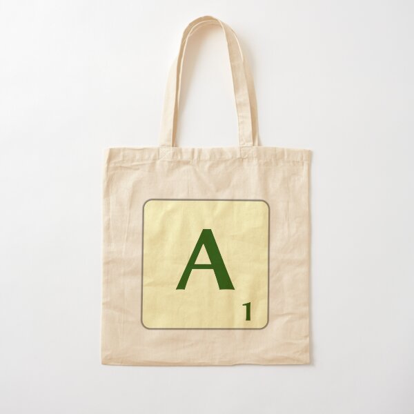 Ficha de Scrabble de la A de 1 punto Bolsa de algodón