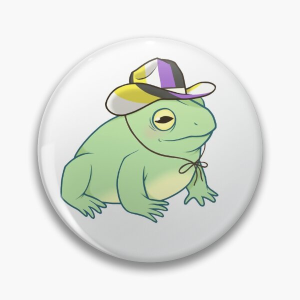 Item preview, Nonbinary Pride Cowboy Frog designed and sold by saltuurn.