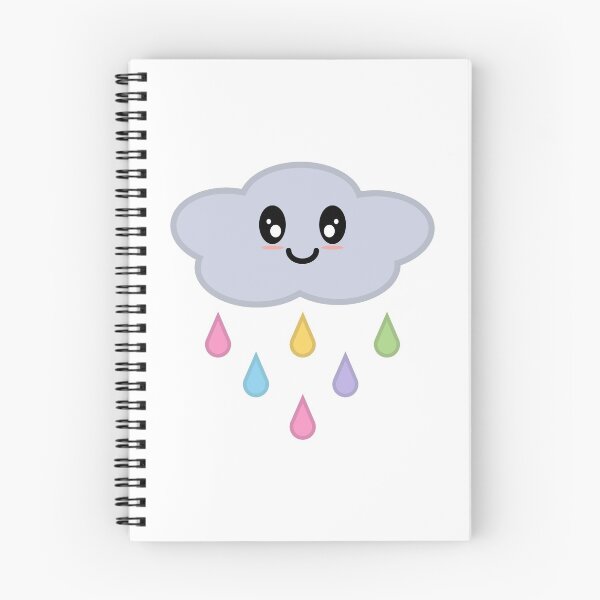 Item preview, Kawaii Cute Rainbow Raindrop Rain Cloud designed and sold by Kelly Leung.