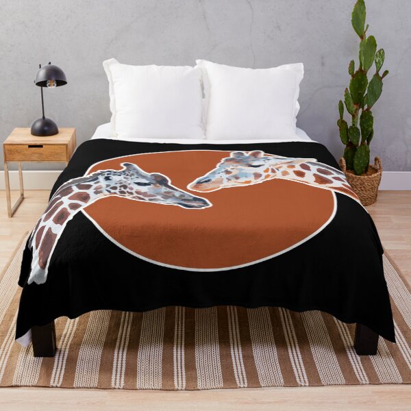 Item preview, Amazing Animals: Cute Giraffe Twins on Brown Circle designed and sold by GraffitiSoup.