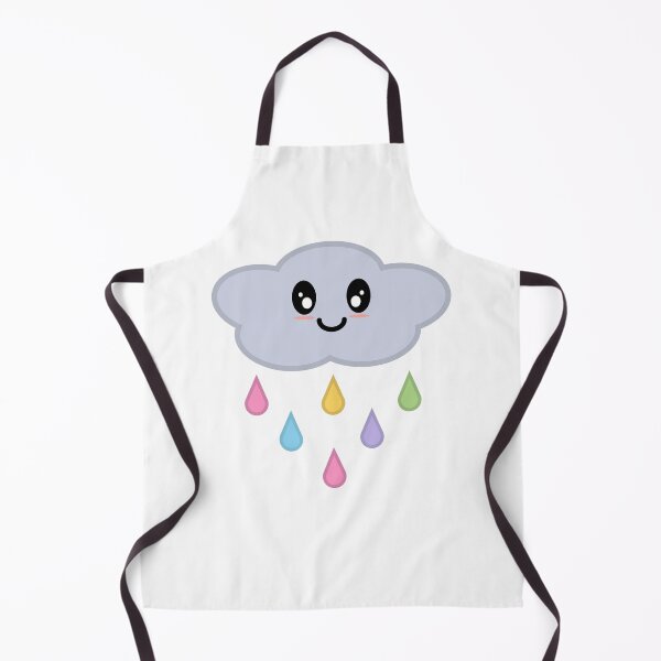 Item preview, Kawaii Cute Rainbow Raindrop Rain Cloud designed and sold by Kelly Leung.