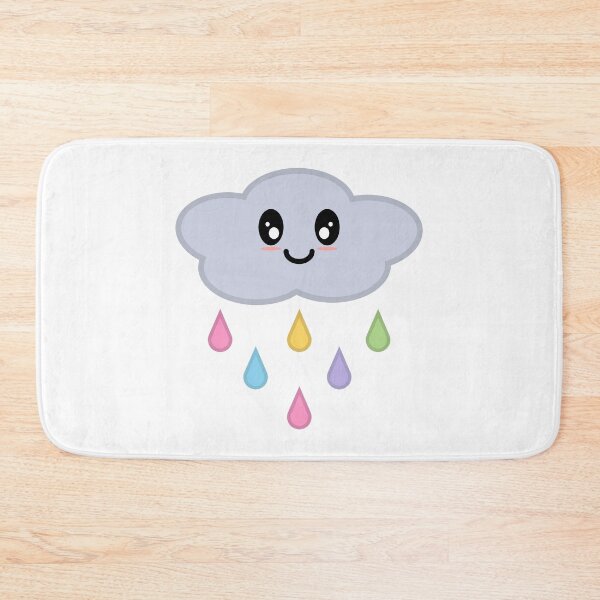 Item preview, Kawaii Cute Rainbow Raindrop Rain Cloud designed and sold by Kelly Leung.