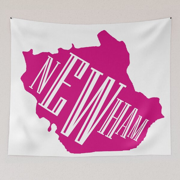Item preview, Map of London Borough of Newham, England designed and sold by sketchingarchi.