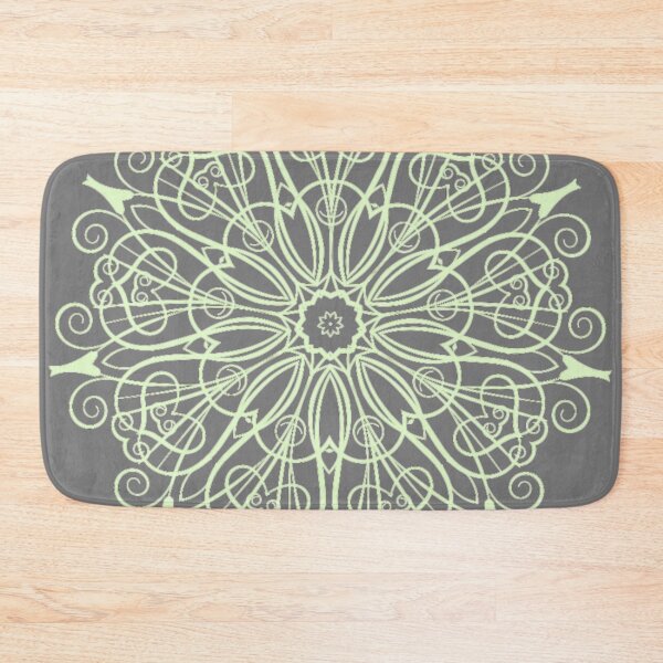 Item preview, Green lace doily on gray designed and sold by Ninaeva.
