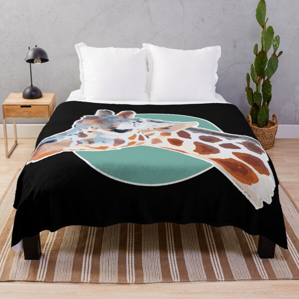 Item preview, Amazing Animals: Cute Giraffe Face on Green Circle designed and sold by GraffitiSoup.
