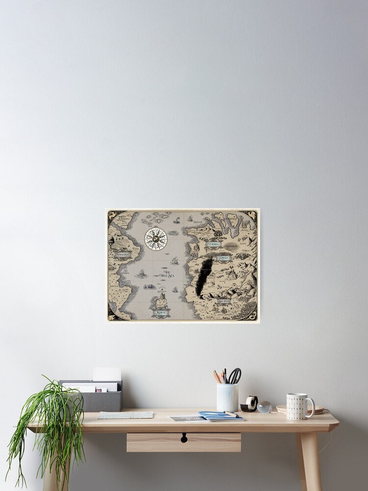 Thumbnail 2 of 3, Poster, Colorized Grishaverse Map (High Res) designed and sold by Clarkrd2.
