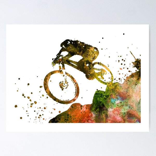 Item preview, Downhill mountain biking designed and sold by Rosaliartbook.