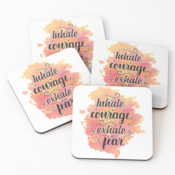 Item preview, Inhale Courage - Exhale Fear | Yoga love designed and sold by Petra Becker.