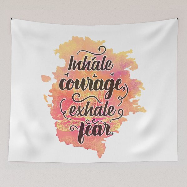 Item preview, Inhale Courage - Exhale Fear | Yoga love designed and sold by Petra Becker.