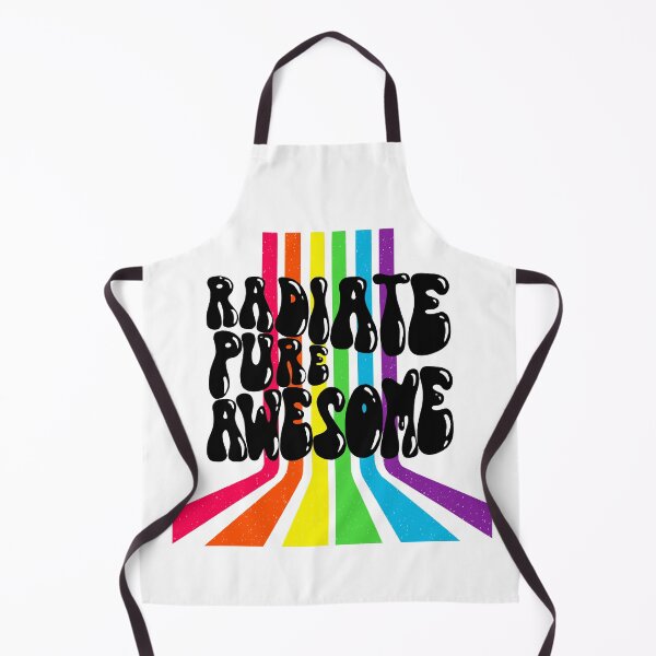 Item preview, Radiate Pure Awesome, 70s Lettering, Positive Vibes designed and sold by Jamie Coburn - AVeryCreativeLife.